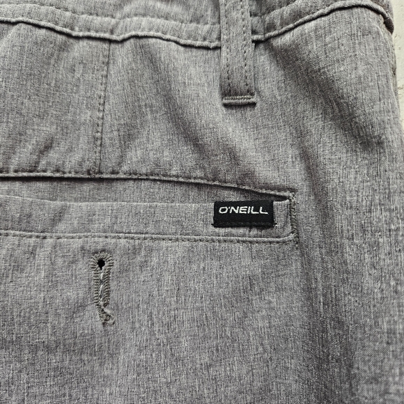 O'Neill Hybrid Men's Board Shorts Gray Pockets Size 34 Swim Summer - Picture 9 of 11